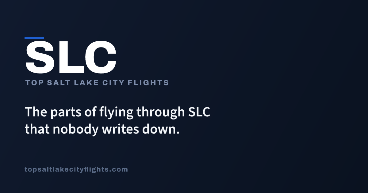 Top Salt Lake City Flights branded preview